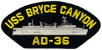 USS Bryce Canyon AD-36 Ship Patch - Great Color - Veteran Owned Business - HATNPATCH