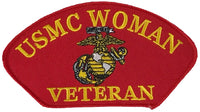 USMC WOMAN VETERAN with EAGLE GLOBE and ANCHOR PATCH - HATNPATCH