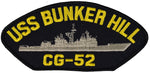 USS BUNKER HILL CG-52 SHIP PATCH - GREAT COLOR - Veteran Owned Business - HATNPATCH