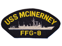 USS McInerney FFG-8 Ship Patch - Great Color - Veteran Owned Business - HATNPATCH