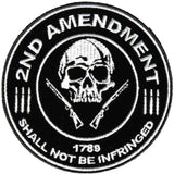 2ND AMENDMENT SHALL NOT BE INFRINGED 1789 ROUND PATCH - HATNPATCH