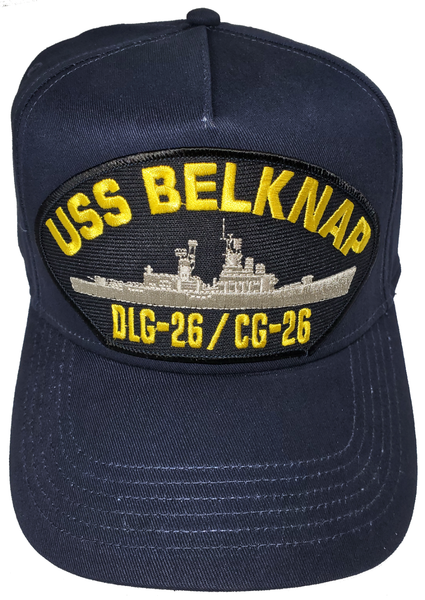 USS Belknap DLG-26/CG-26 Ship HAT - Navy Blue - Veteran Owned Business - HATNPATCH