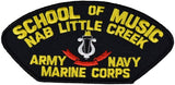 Little Creek School of Music Marine Navy Army Patch. Veteran Owned Business. - HATNPATCH