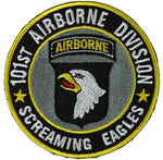 101ST AIRBORNE DIVISION SCREAMING EAGLES ROUND PATCH - HATNPATCH