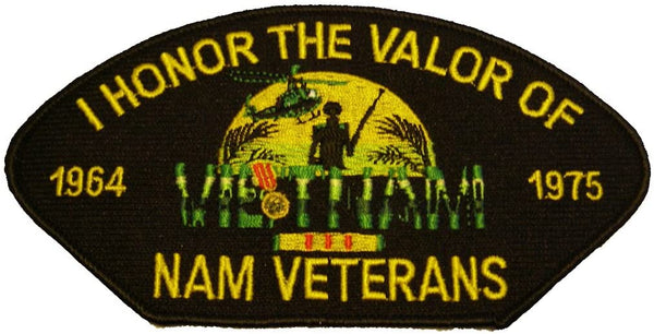I HONOR THE VALOR OF NAM VETERANS 1964-1975 Patch - Veteran Owned Business - HATNPATCH
