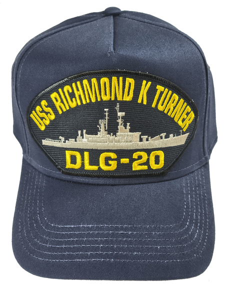 USS Richmond K. Turner DLG-20/CG-20 Ship HAT - Navy Blue - Veteran Owned Business - HATNPATCH