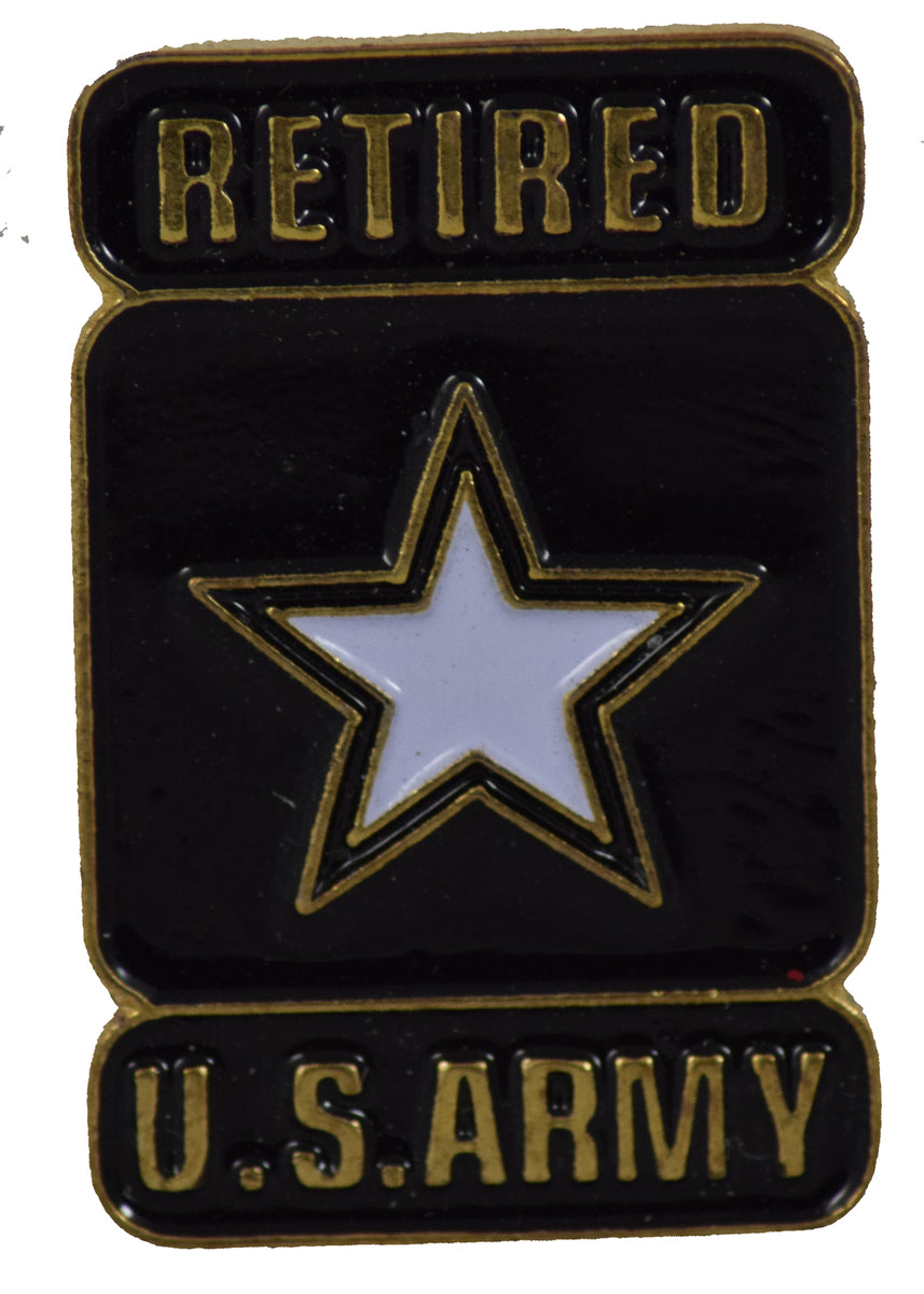 Us Army Retired Star Hat Pin 