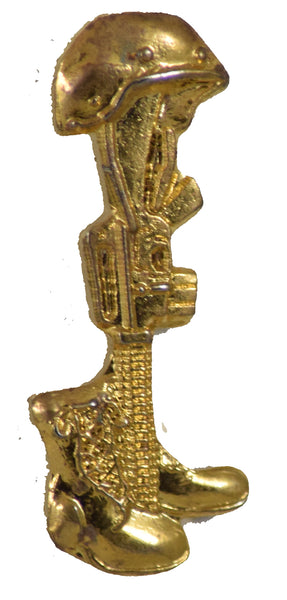 LEST WE FORGET GOLD HAT PIN - HATNPATCH