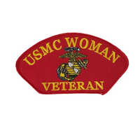 USMC WOMAN VETERAN with EAGLE GLOBE and ANCHOR PATCH - HATNPATCH