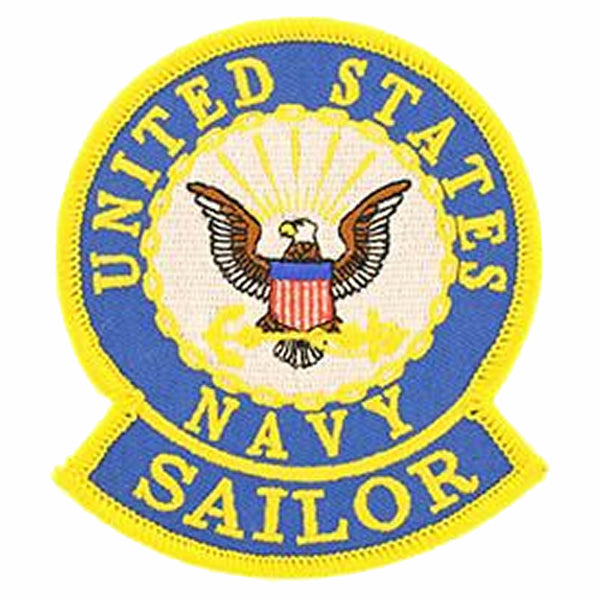 U.S. NAVY SAILOR LOGO Patch - Color - Veteran Owned Business. - HATNPATCH
