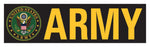 Army w/ Logo Bumper Sticker - HATNPATCH