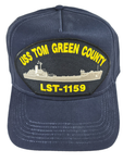 USS Tom Green County LST 1159 Ship HAT - Navy Blue - Veteran Owned Business - HATNPATCH