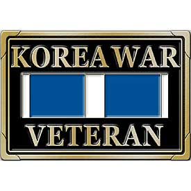 KOREAN WAR VETERAN WITH RIBBON - Cast Belt Buckle - HATNPATCH