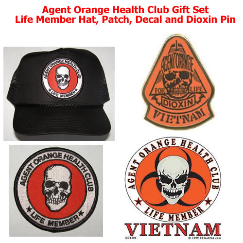 Agent Orange Health Club Gift Set Vietnam Vet HATNPATCH