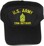 US ARMY CSM COMMAND SERGEANT MAJOR RETIRED HAT - HATNPATCH