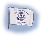COAST GUARD FLAG DECAL - HATNPATCH