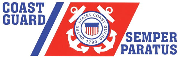 Coast Guard/Semper Paratus Bumper Sticker - HATNPATCH