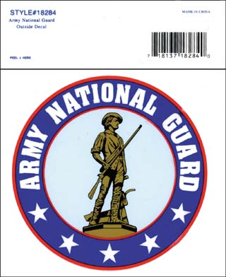 ARMY NATIONAL GUARD  DECAL - HATNPATCH