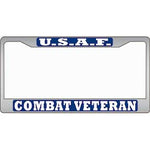 U.S. Air Force Combat Veteran License Plate Frame - HATNPATCH