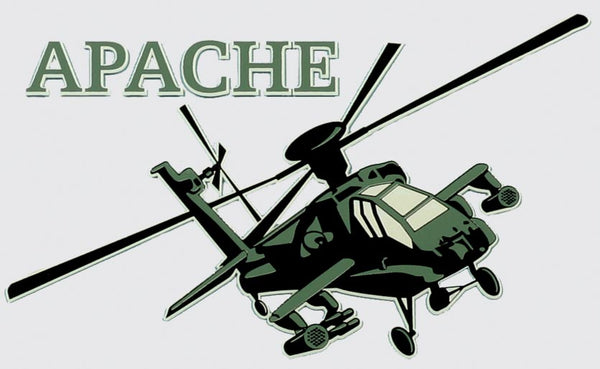 Apache Helicopter Decal - HATNPATCH