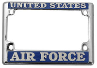 US Air Force Metal Motorcycle Tag License Plate Frame - HATNPATCH