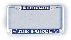 U.S. Air Force New Logo License Plate Frame - HATNPATCH