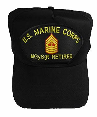 Usmc Mgysgt E-9 Retired Hat 