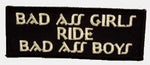 Bad Ass Girls Ride Bad Ass Boys Patch - HATNPATCH