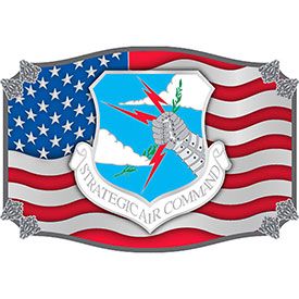 STRATEGIC AIR COMMAND USAF SAC - Cast Belt Buckle - HATNPATCH