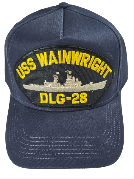 USS Wainwright DLG-28 Ship HAT - Navy Blue - Veteran Owned Business - HATNPATCH
