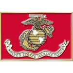 United States Marine Corps Flag - Cast Belt Buckle - HATNPATCH