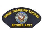 PRIDE TRADITION SERVICE RETIRED NAVY Patch - HATNPATCH