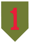 Big Red One 1st Infantry Decal - HATNPATCH