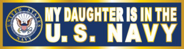 My Daughter is in the Navy Bumper Sticker - HATNPATCH