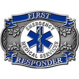EMS FIRST RESPONDER - Cast Belt Buckle - HATNPATCH