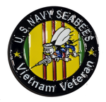 Seabees Vietnam Veteran Round Pin 1 1/4" - Veteran Business