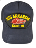 USS Arkansas CGN-41 Ship HAT - Navy Blue - Veteran Owned Business