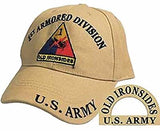 1ST ARMORED DIVISION TAN HAT - HATNPATCH