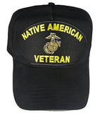 USMC MARINE CORPS NATIVE AMERICAN VETERAN HAT INDIAN INDIGENOUS MILITARY SERVICE