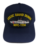 USCGC DAVID DUREN WPC-1156 SHIP HAT - NAVY BLUE - Veteran Owned Business - HATNPATCH