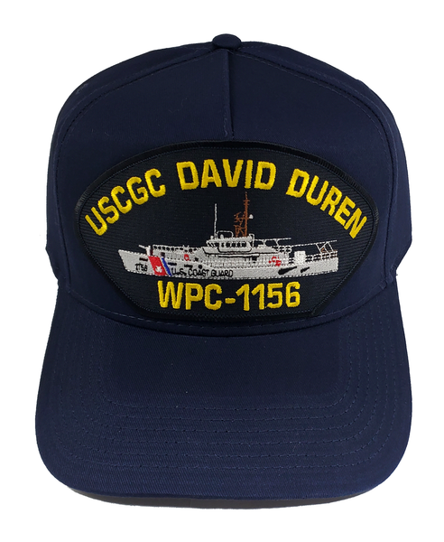 USCGC DAVID DUREN WPC-1156 SHIP HAT - NAVY BLUE - Veteran Owned Business