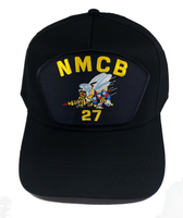 Naval Mobile Construction NMCB-27 Hat - Black - Veteran Owned Business