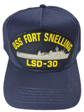 USS Fort SNELLING LSD-30 Ship HAT - Navy Blue - Veteran Owned Business