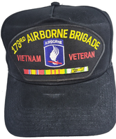 US ARMY 173RD AIRBORNE BRIGADE VIETNAM VETERAN HAT W/ RIBBONS SKY SOLDIERS - HATNPATCH