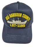USS Barbour County LST-1195 Ship HAT - Navy Blue - Veteran Owned Business