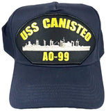 USS CANISTEO AO-99 Ship HAT - Navy Blue