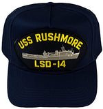 USS Rushmore LSD-14 Ship HAT - Navy Blue - Veteran Owned Business