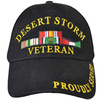 DESERT STORM VETERAN HAT W/RIBBONS - HATNPATCH