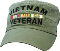 VIETNAM VETERAN (OD) FLAT HAT - HATNPATCH