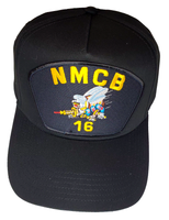 NMCB-16 Seabees Hat - Black Golf - Veteran Owned Business